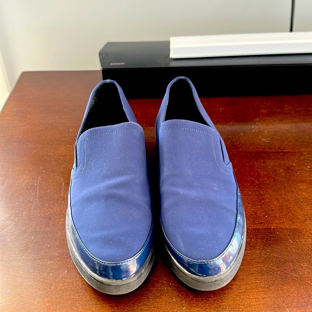 Navy blue loafers